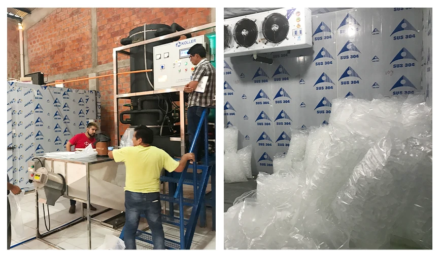 Ice block machine case in Paraguay