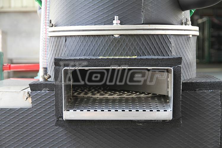 ice outlet for tube ice machine