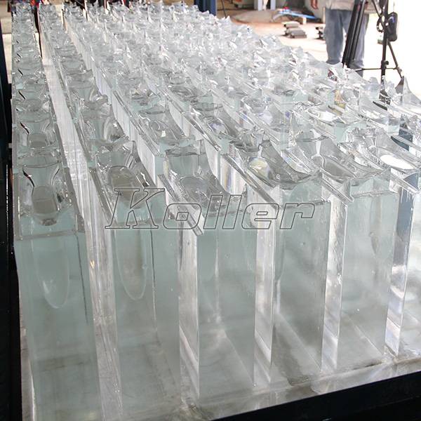 transparent block ice