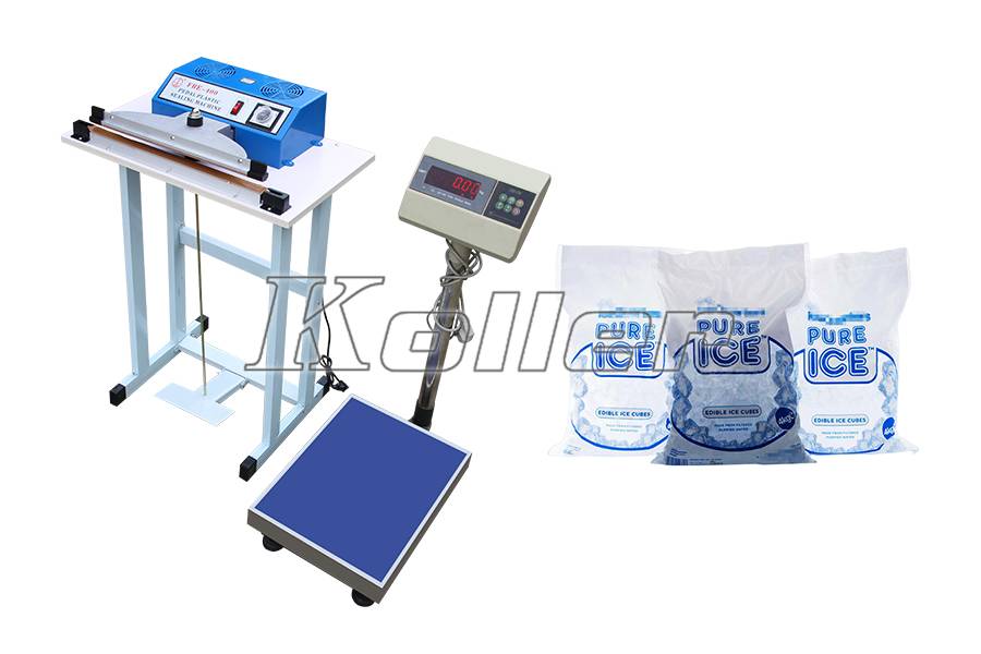 digital scale and sealing machine and ice bag 2