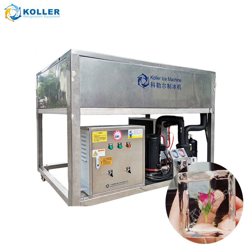 Clear ice block machine