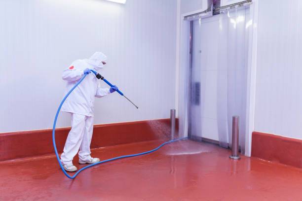 how to clean a walk  in freezer floor?